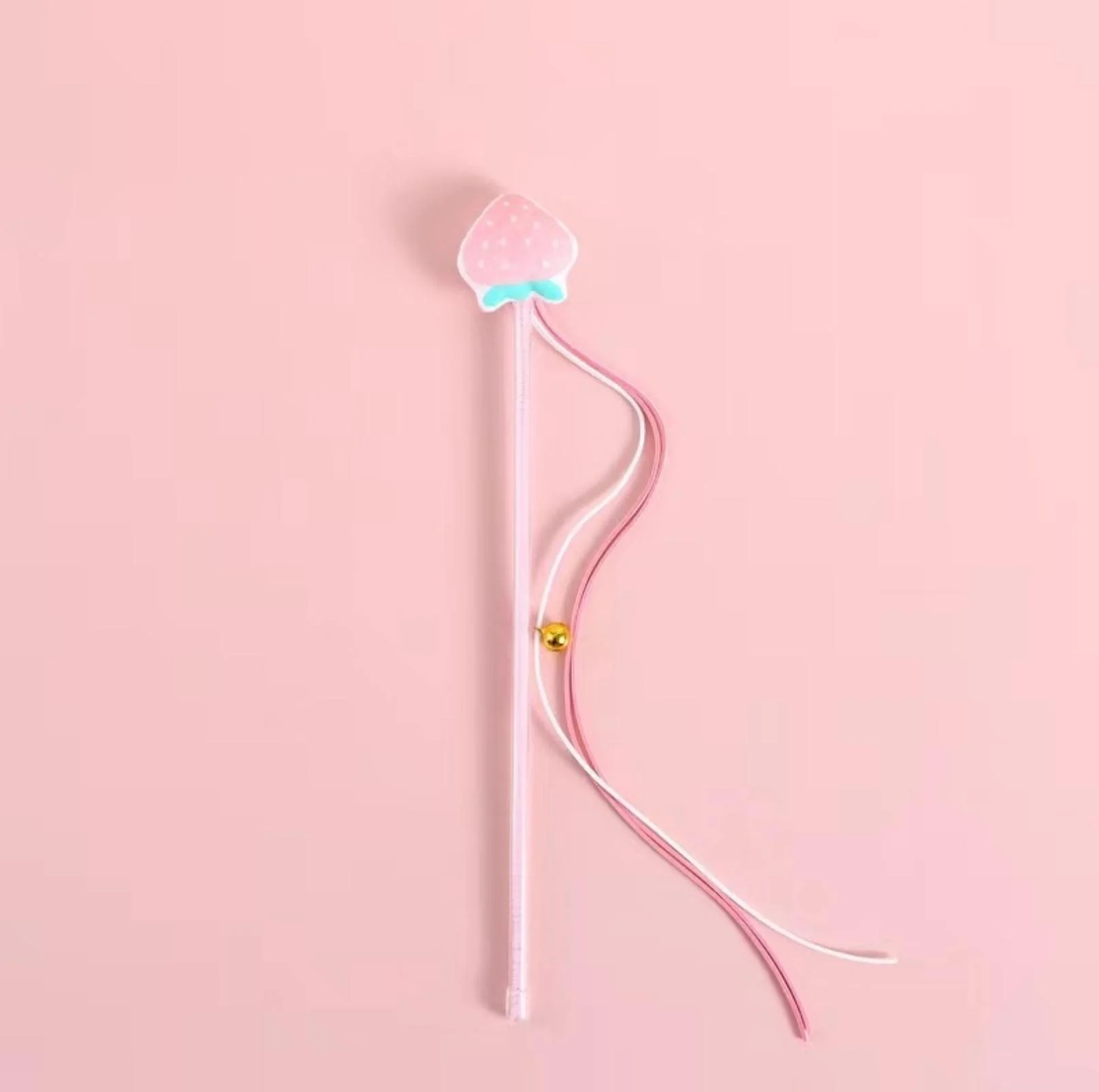 Cute Cartoon Fruit Fabric Cat Stick with Long Tassels |  Cat Toys - Image 4