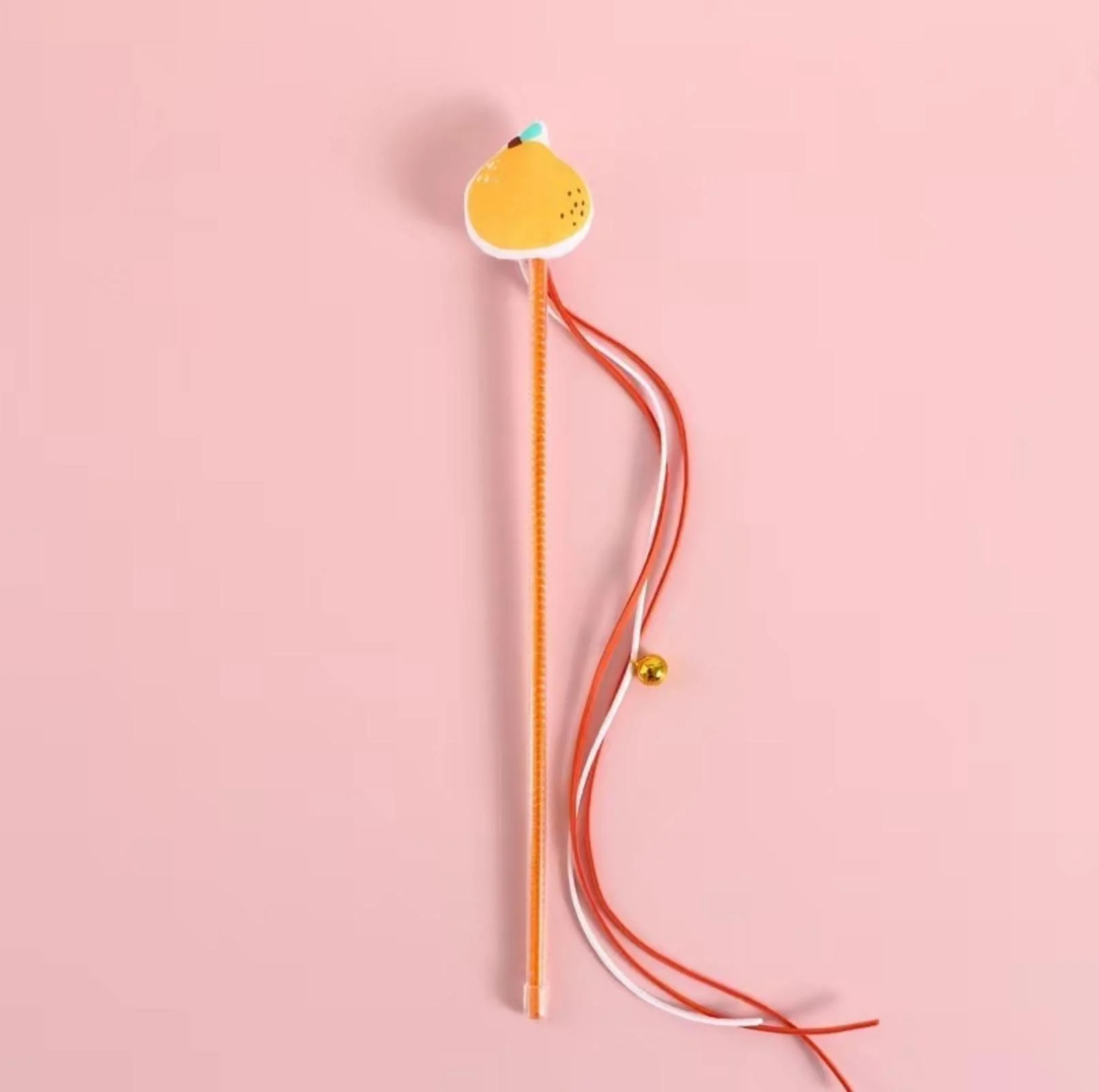 Cute Cartoon Fruit Fabric Cat Stick with Long Tassels |  Cat Toys - Image 5