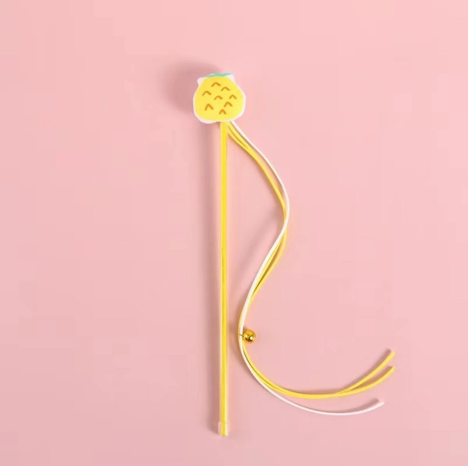 Cute Cartoon Fruit Fabric Cat Stick with Long Tassels |  Cat Toys - Image 6