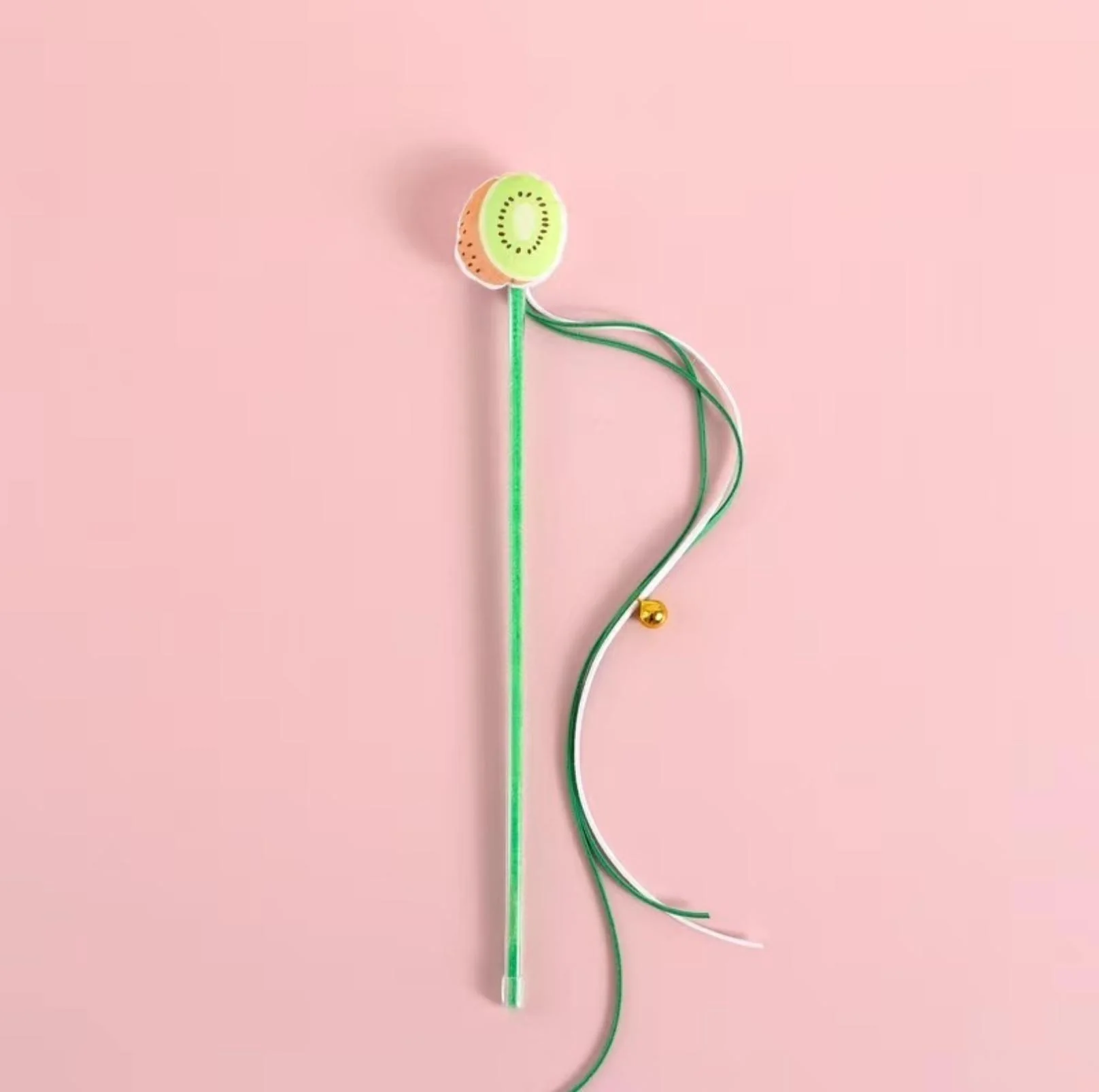 Cute Cartoon Fruit Fabric Cat Stick with Long Tassels |  Cat Toys - Image 7