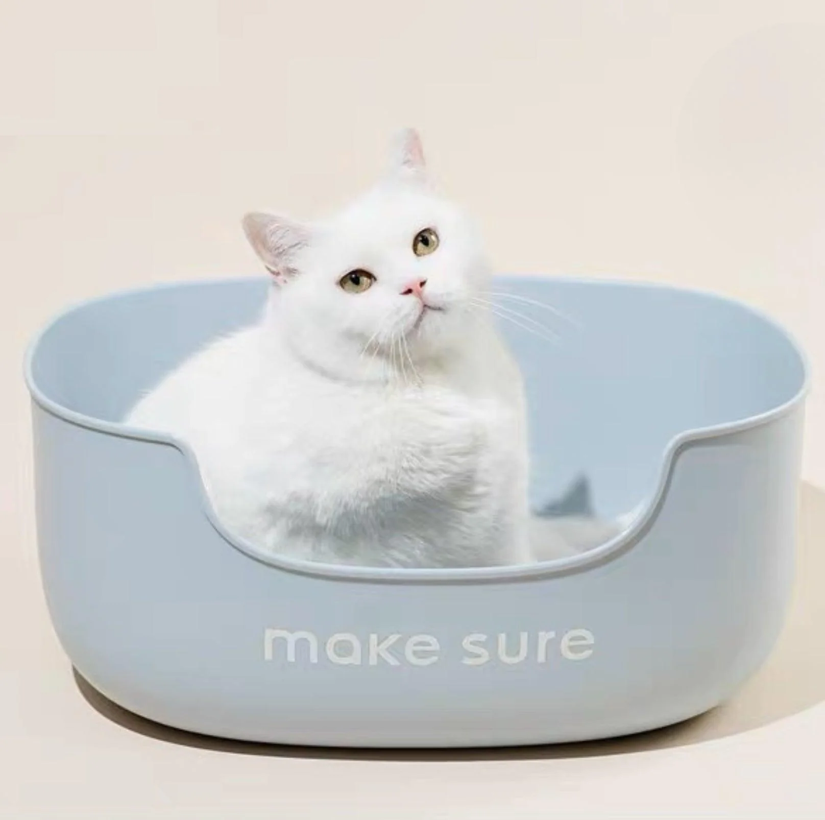 Makesure Open Cat Litter Tray Cat Litter Box  (Litter mat included) - Image 12