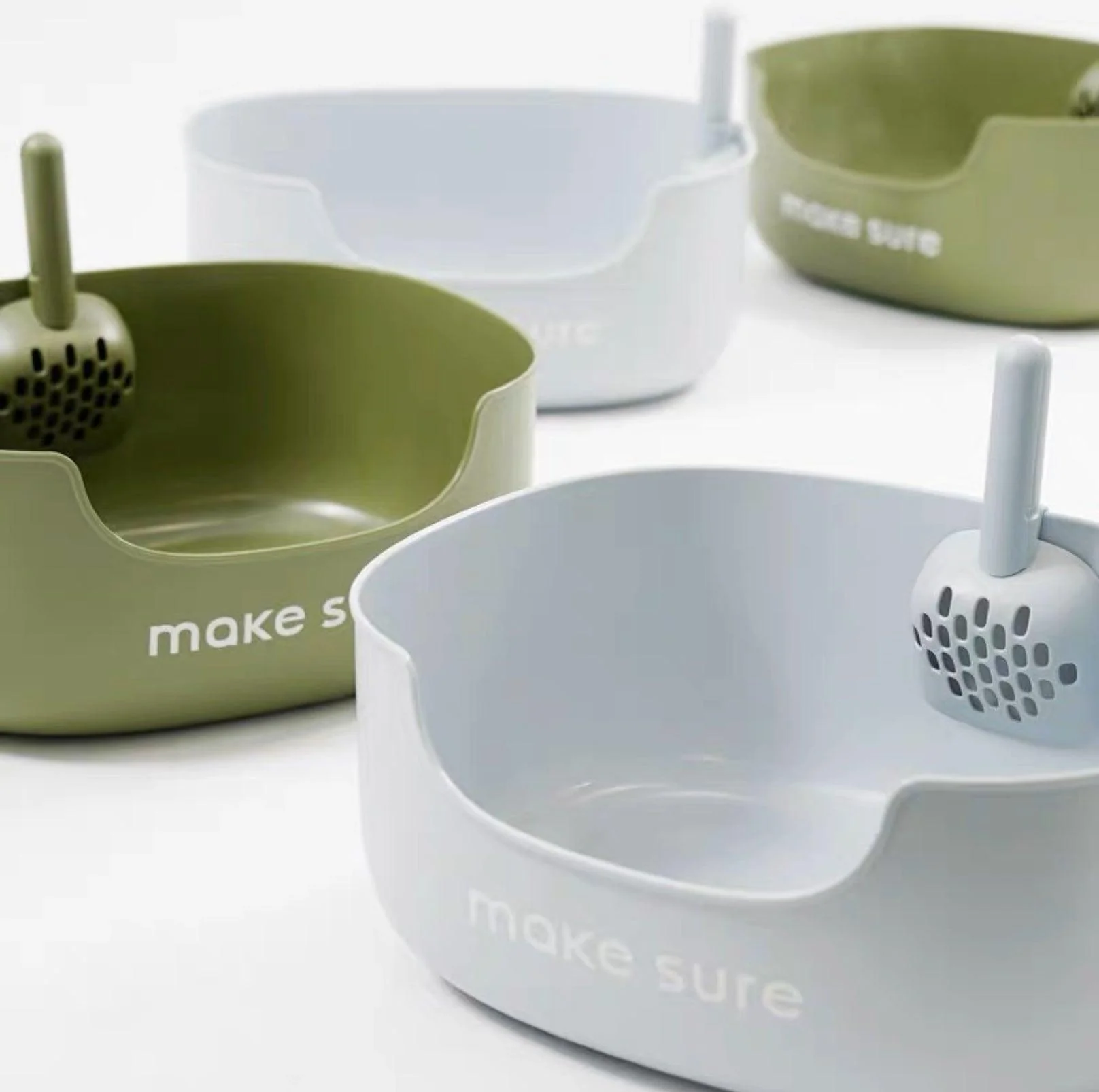 Makesure Open Cat Litter Tray Cat Litter Box  (Litter mat included) - Image 7