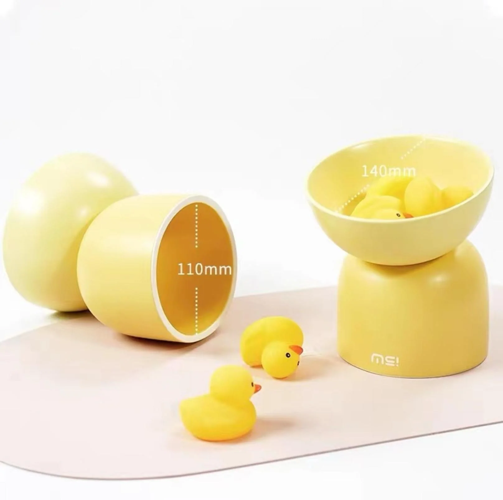 Makesure Sugar Bean Ceramic Double Pet Bowls For Cat and Small Dogs - Image 12