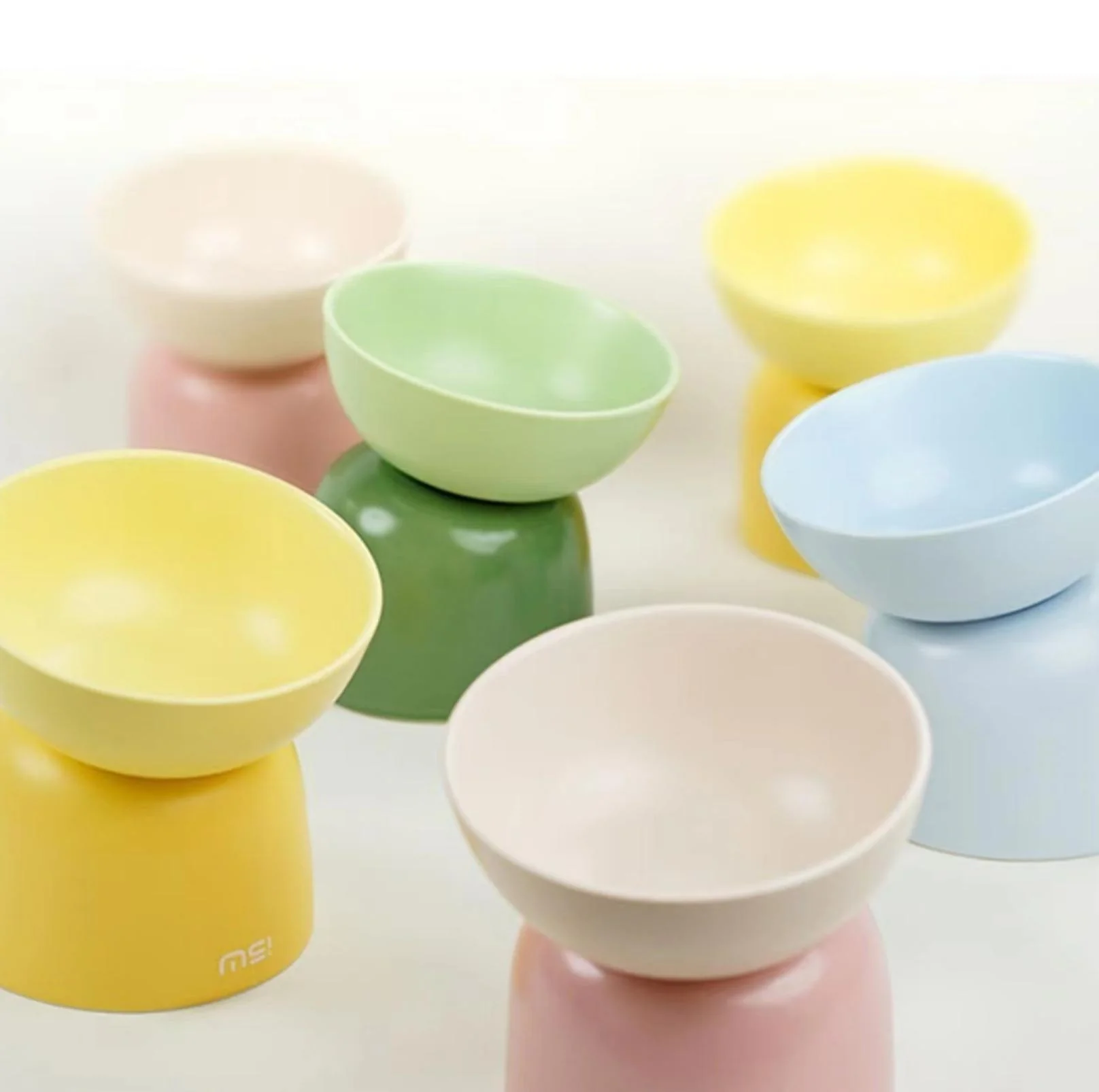 Makesure Sugar Bean Ceramic Double Pet Bowls For Cat and Small Dogs - Image 7