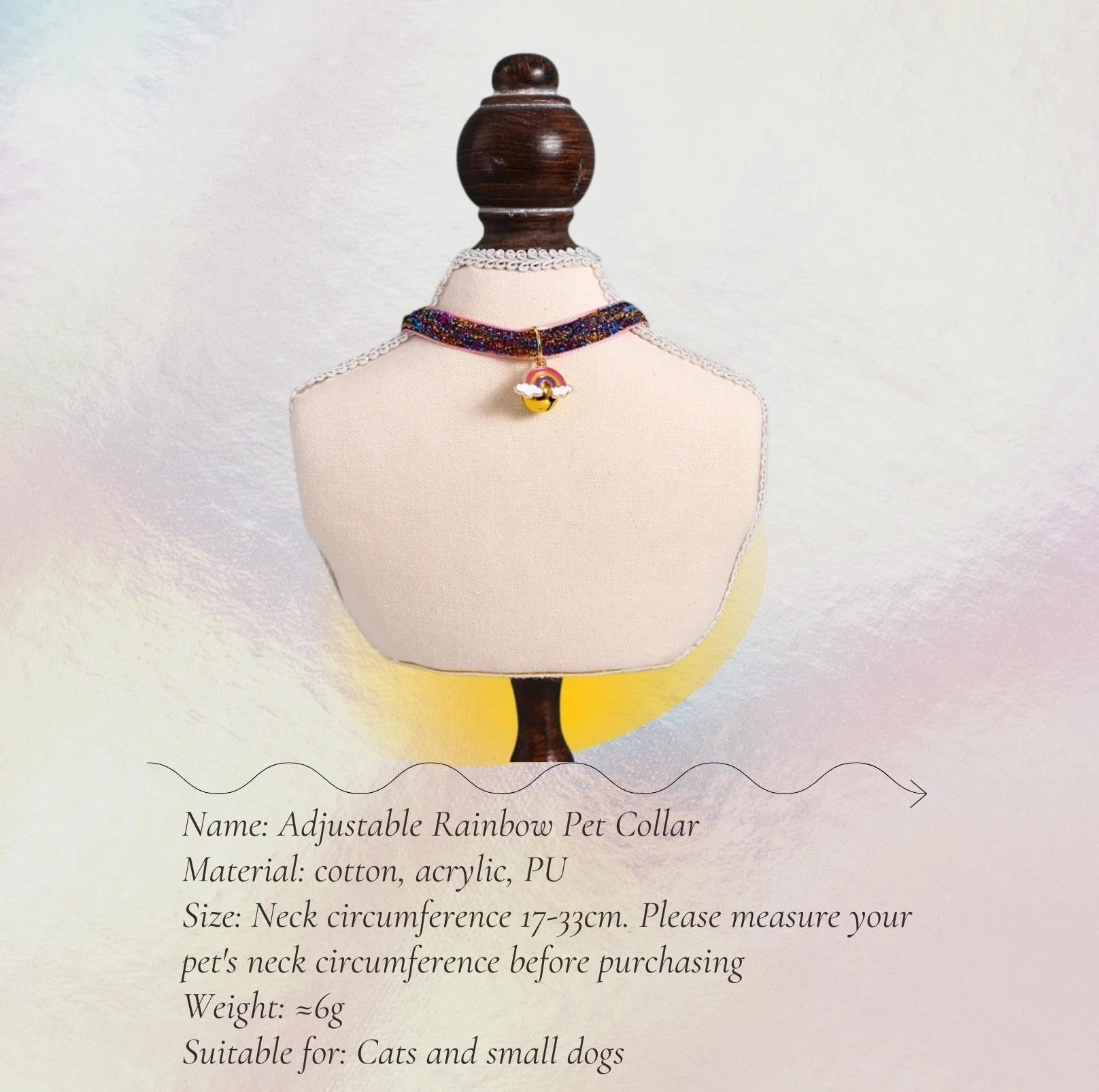 Rainbow Adjustable Pet Collar - Image 6
