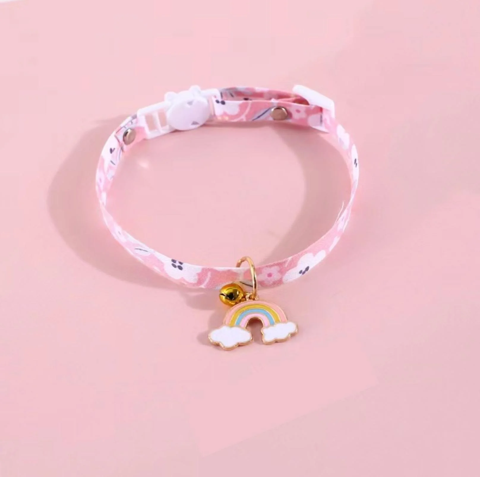 Rainbow Cloud Pendant Adjustable Pet Necklace - Image 3