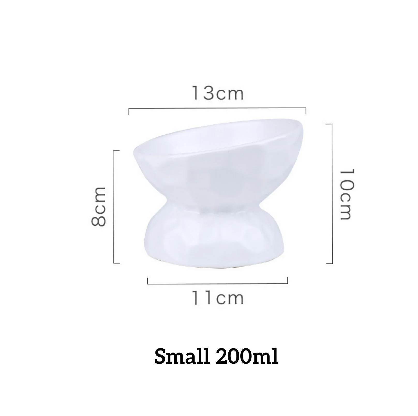 Tilting Ceramic Cat Bowls With Uneven Texture - Image 9